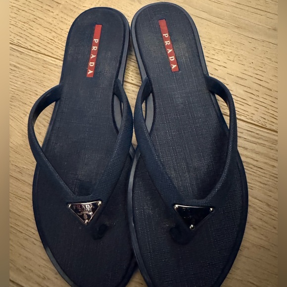 Prada Shoes - Authentic Prada Rubber Slippers with Pouch